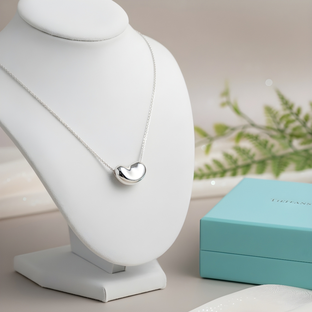 Tiffany & Co Elsa Peretti Large 19mm Bean 16" Necklace